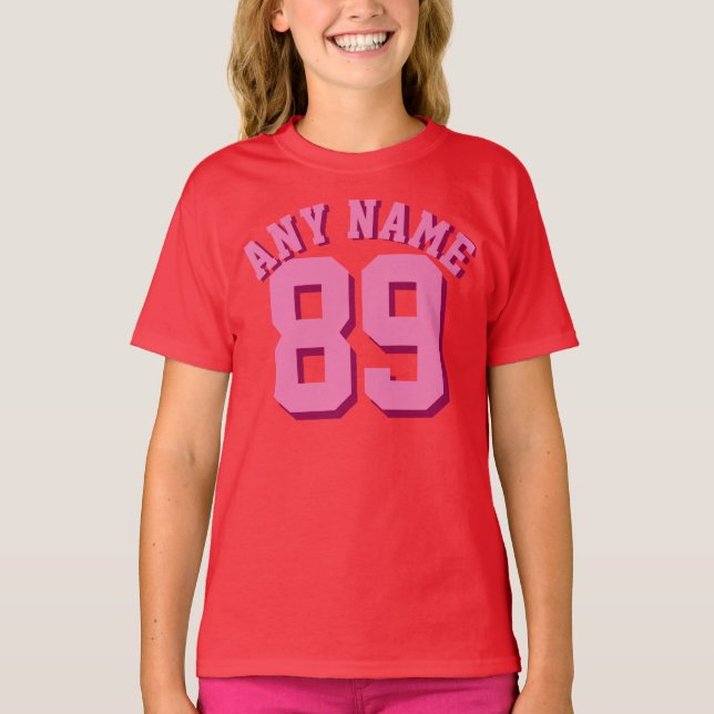 Niños rojos y rosados | Deportes Jersey Design (Anverso)