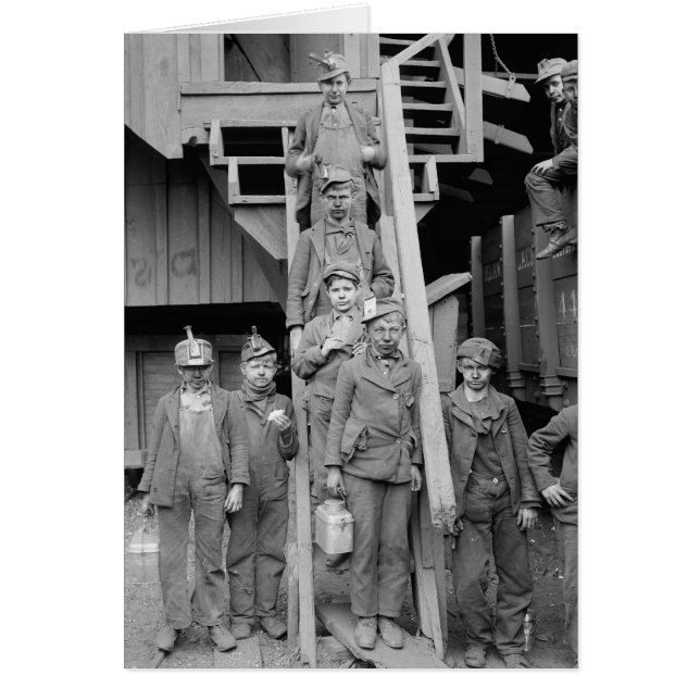 Niños rompedores de carbón, 1900 (Frente)