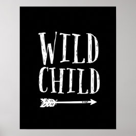 Niños salvajes con decoración en blanco y negro