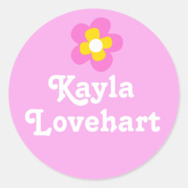 Niños se llamaron pegatinas de chicas de flores bl