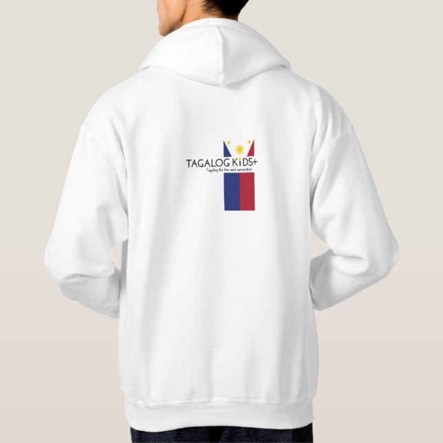 Niños tagálicos + sudadera adulta (Reverso)