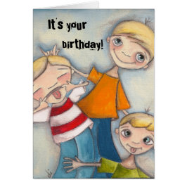 Niños tontos - Tarjeta de cumpleaños