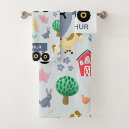 Niños Tractor de Granja Azul Cuta y Moderno