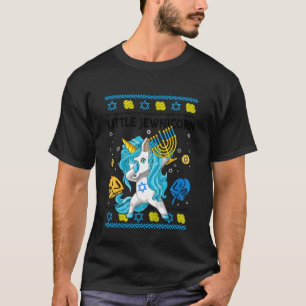 Niños Ugly Hanukkah Sweater Jewnicorn Unicorn Todd