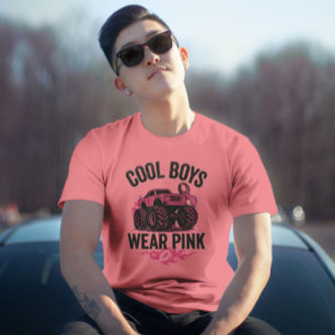 Niños Usan Camiseta Rosa – Monster Truck Concienci