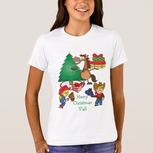 Niños Vaqueros Y Camiseta De Festividad De Persona (Anverso)