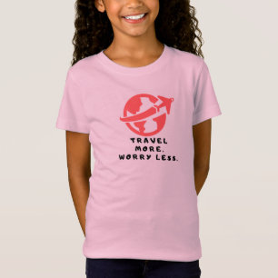 Niños viajan camisetas en rosa