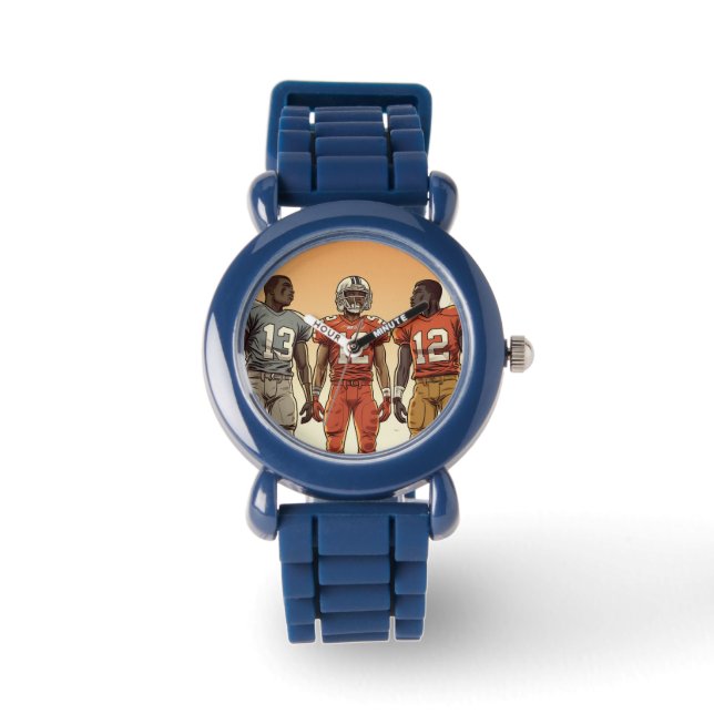 Niños y niñas con un reloj de béisbol personalizad (Anverso)