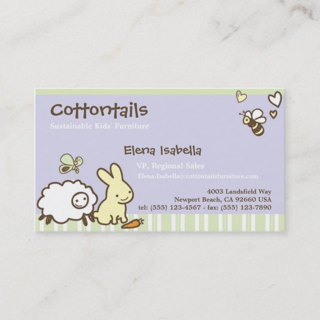 Niños y tarjeta de la familia con los animales (Anverso)