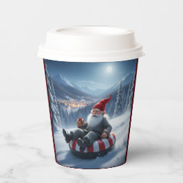 Nisse noruego en trineo, Vasos de papel