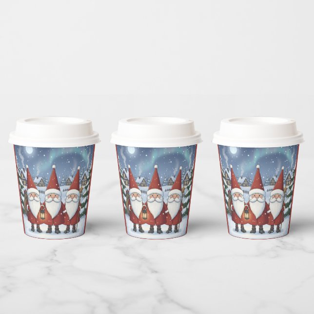 Nisse noruego nocturno, vasos de papel (Multi)