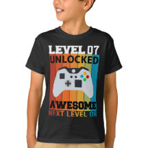 🎮 Nivel 07 Camiseta de cumpleaños desbloqueada