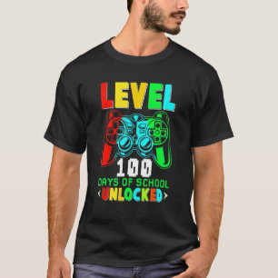 Nivel 100 Días Escolares Camisetas De Juegos Sin B