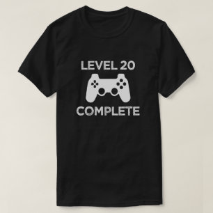Nivel 20 completo, camisa para hombre del 21ro
