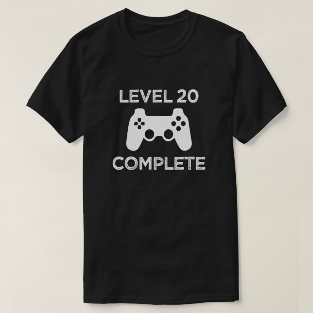 Nivel 20 completo, camisa para hombre del 21ro (Diseño del anverso)