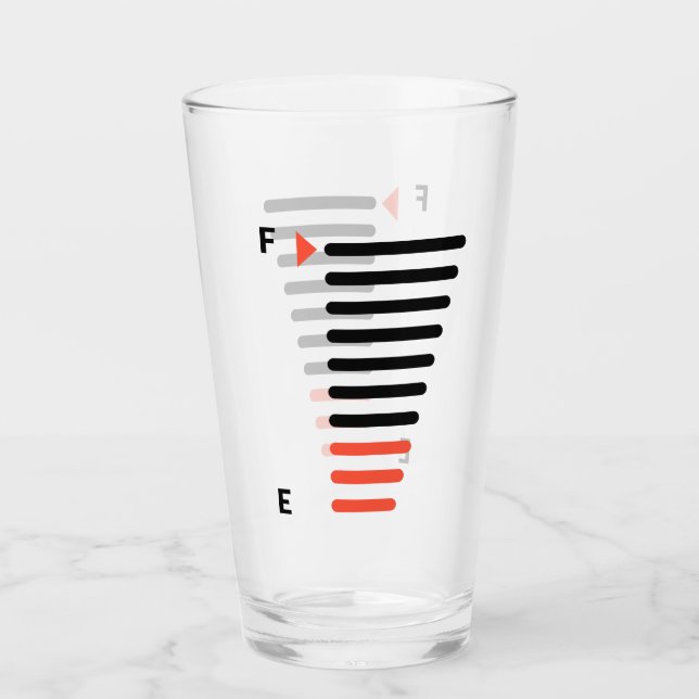 Nivel de cerveza para tu vaso de cerveza (Anverso)