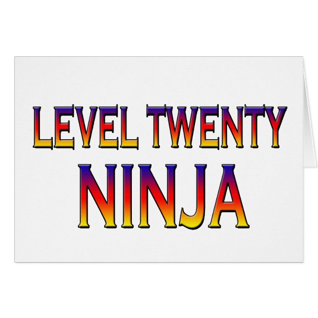 Nivel veinte ninja (Anverso (Horizontal))