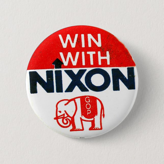 Nixon-GOP - Botón (Anverso)