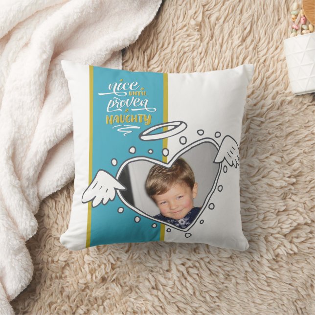 Niza Hasta Cojín decorativo travieso probado - 2 f (Manta)