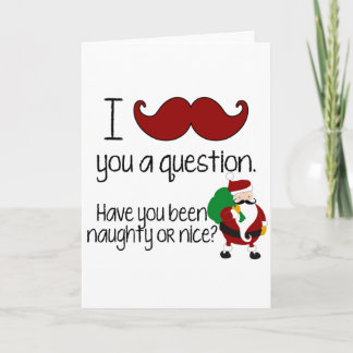 Niza traviesa de Santa del bigote del navidad