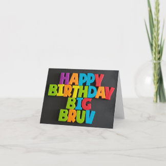No: 181. FELIZ CUMPLEAÑOS GRAN tarjeta BRUV del TF
