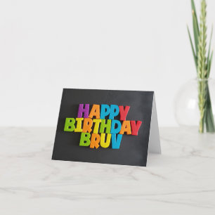 No: 198 FELIZ tarjeta BRUV de cumpleaños del TFDG