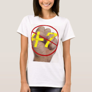 No 47 camiseta femenina