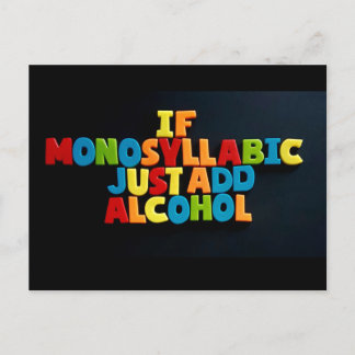 No: 96. SI MONOSYLLABIC... postal del TFDG