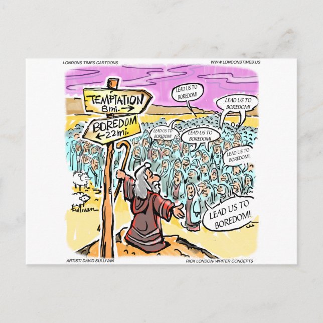 ¿No A La Tentación? Graciosas tarjetas de regalo y (Anverso)