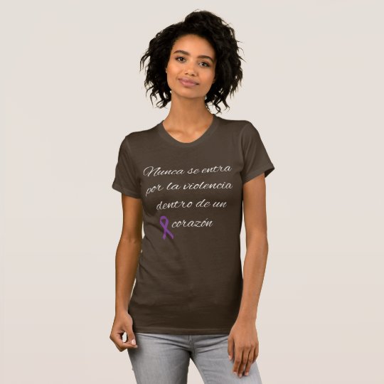 No a la violencia de genero camiseta
