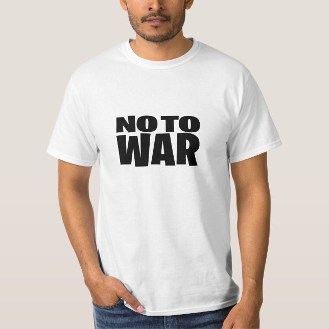 No A Las Camisetas De Guerra (Anverso)