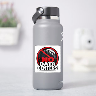No a los Centros de Datos Pegatina de Señal de Adv