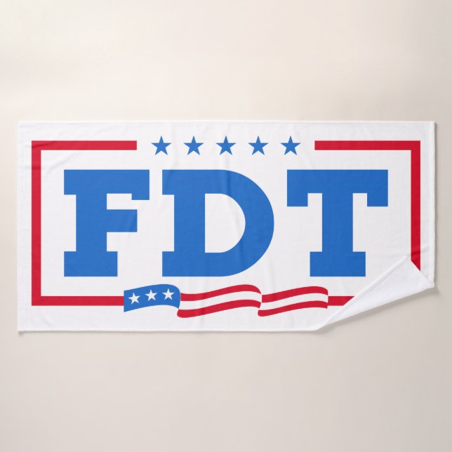 No a Trump, divertido anti-Trump con el FDT (Toalla de baño)