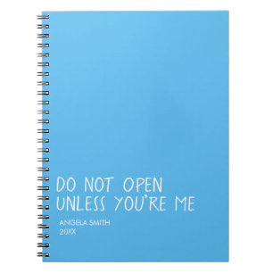 No Abrir a Menos Que Seas Yo Cuaderno – Divertido