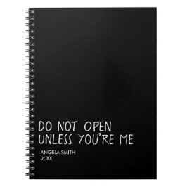 No Abrir a Menos Que Seas Yo Libreta – Divertido