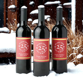 No abrir el 25 de diciembre Etiqueta de vino de Na