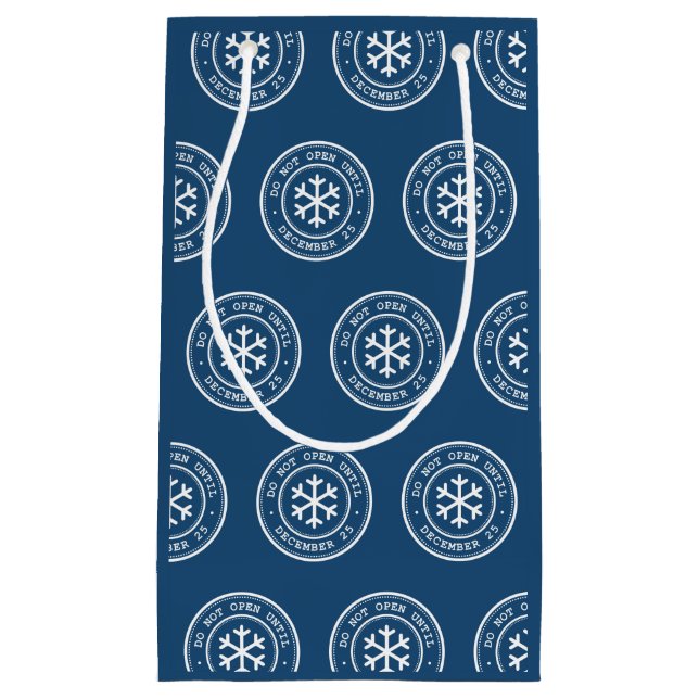 No abrir hasta el 25 de diciembre Bolsa de regalo  (Anverso)