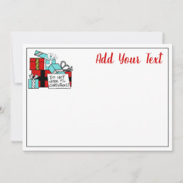 No abrir hasta que Navidad presente navidad