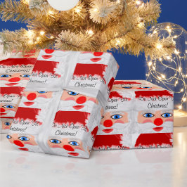 No abrir los Navidades de acero de papel de envolv