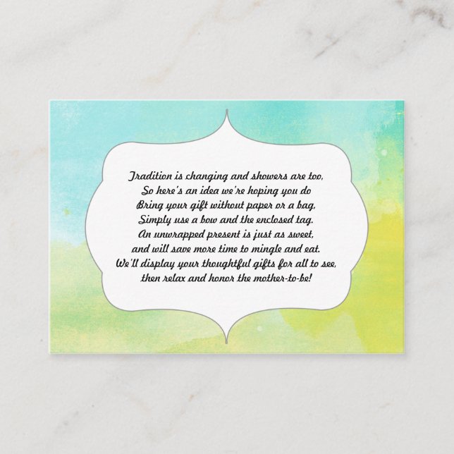 No ajustar insertar tarjeta color de agua verde az (Anverso)