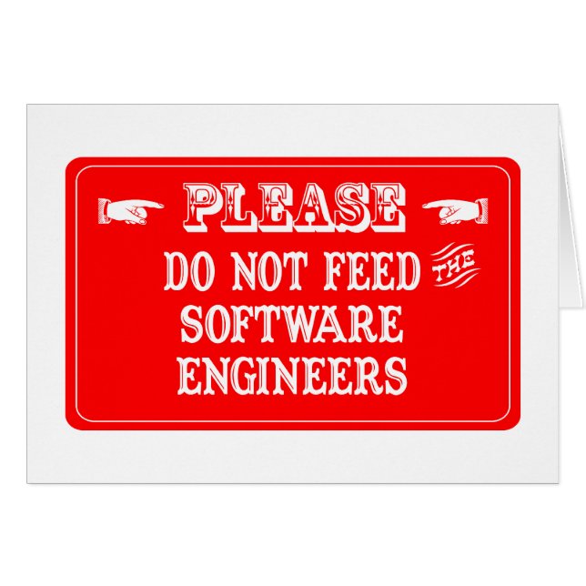 No alimente a las Software Engineers (Anverso (Horizontal))