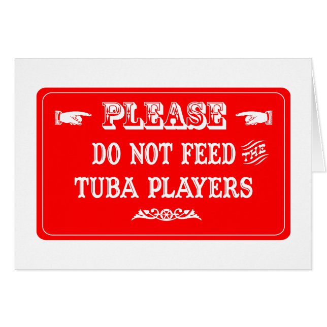 No alimente a los jugadores de la tuba (Anverso (Horizontal))