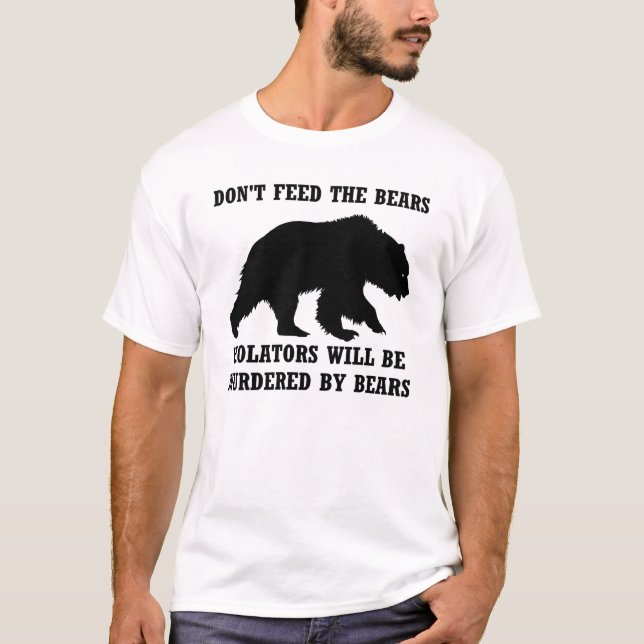 No alimente a osos la camisa (Anverso)
