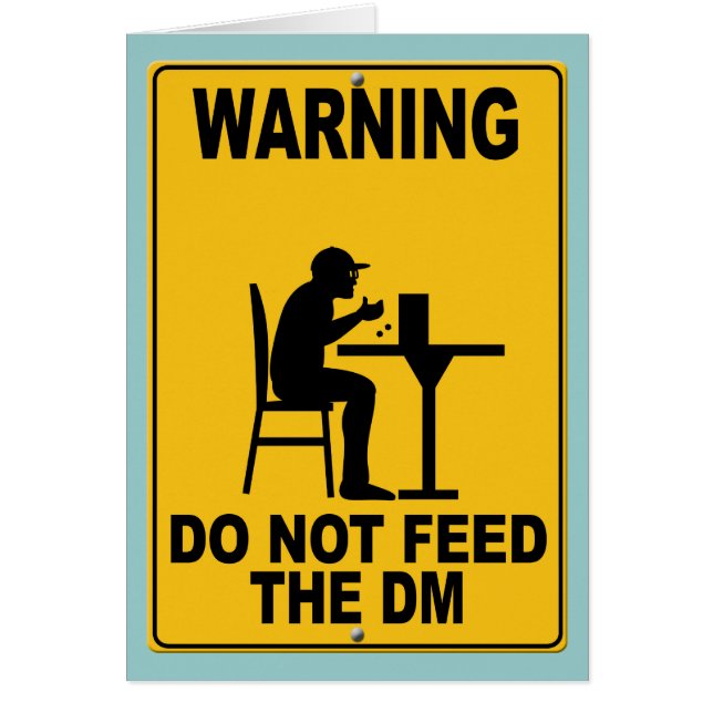 No alimente el DM (Frente)