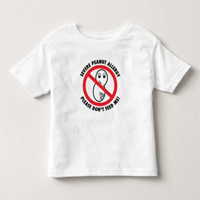 No alimente por favor la camiseta del niño de la (Anverso)