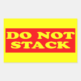 No apilar etiqueta de envío