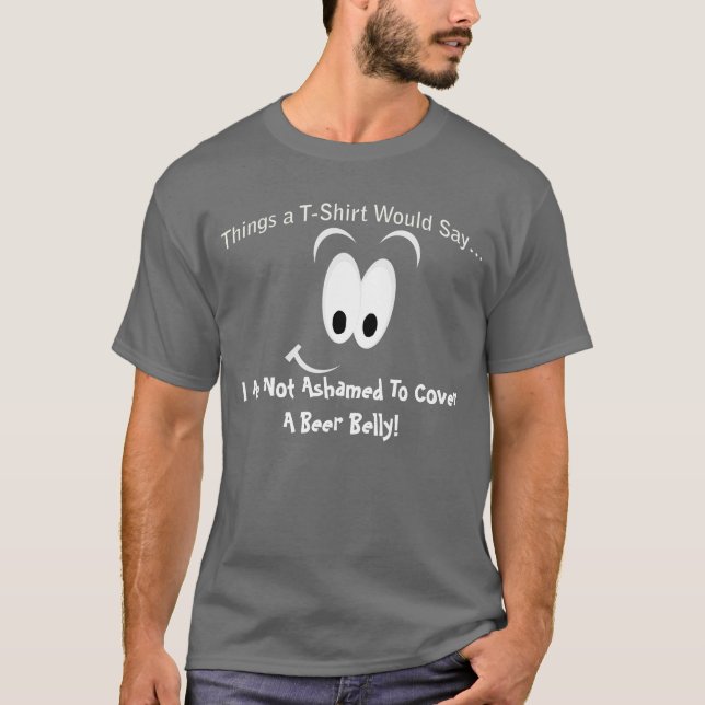 No avergonzado por cubrir una camiseta oscura Bell (Anverso)