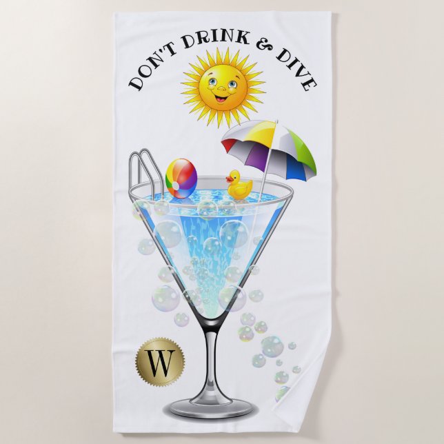 No bebas ni uses toallas de baño (Anverso)