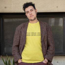 No binario en código binario camiseta de té