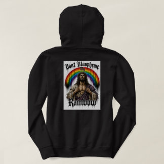 No Blasfemes Mi Sudadera con Capucha del Arcoíris